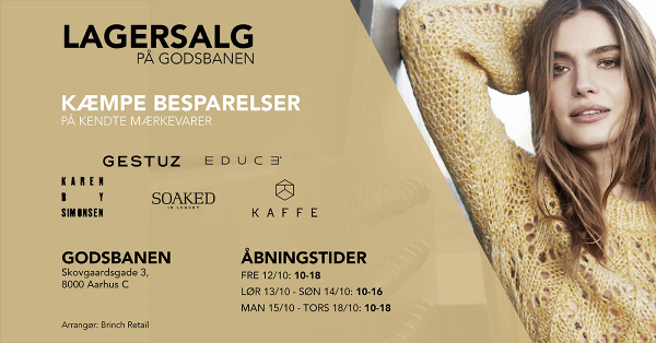Lagersalg på Godsbanen