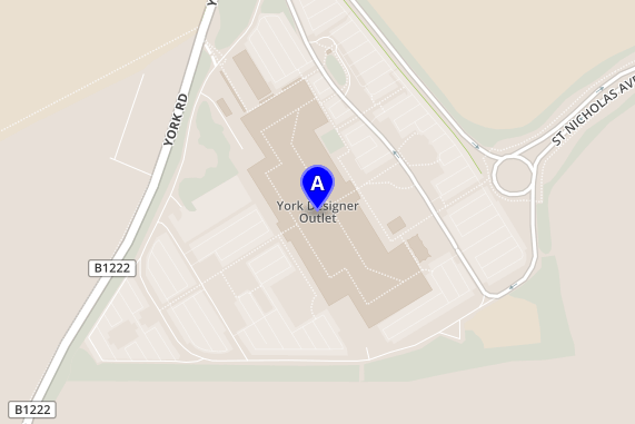 Kort for York Designer Outlet