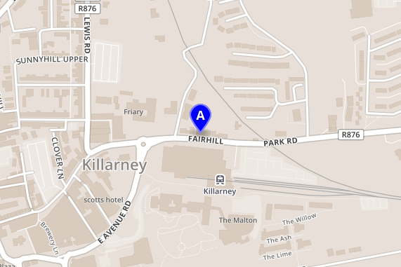 Kort for Killarney Outlet