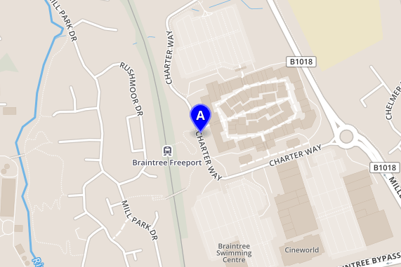 Kort for Freeport Braintree