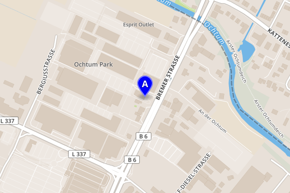Kort for Ochtum Park Outlet